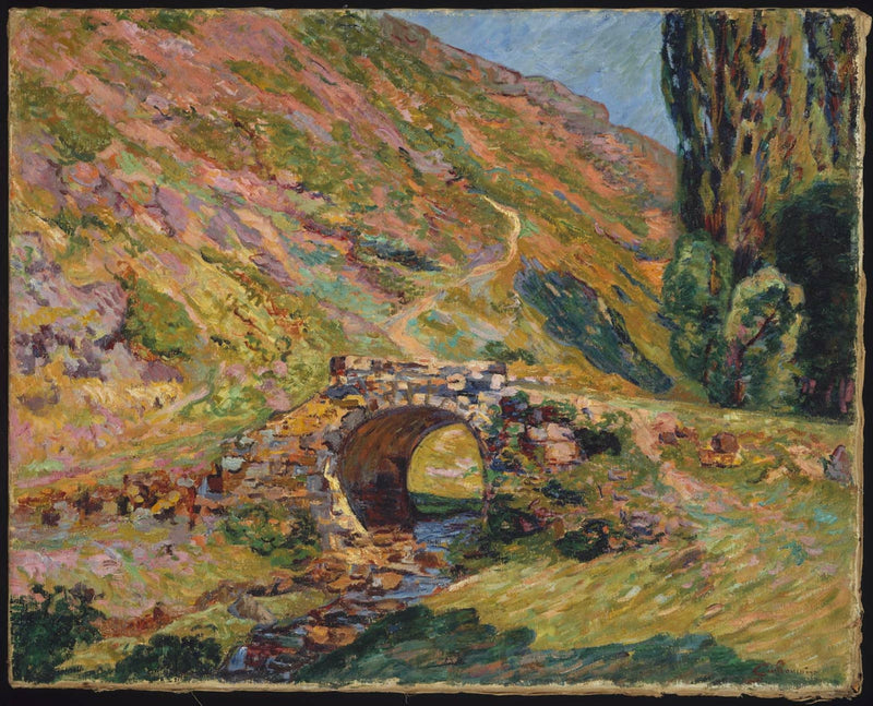 Puente en las montañas - Armand Guillaumin