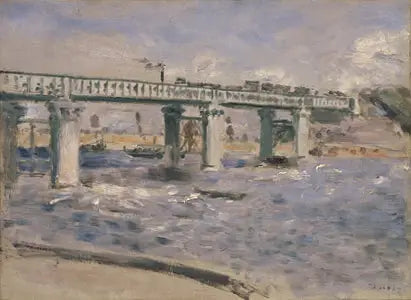 Puente de ferrocarril en Argenteuil - Pierre-Auguste Renoir