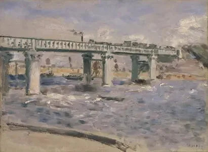 Puente de ferrocarril en Argenteuil - Pierre-Auguste Renoir
