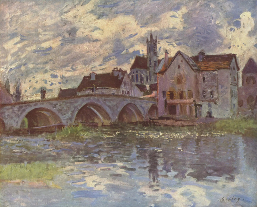 Puente de Moret, efecto de tormenta - Alfred Sisley