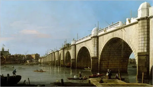 Puente de Westminster en construcción desde la pila sudeste - Canaletto