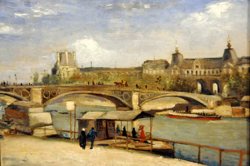 Puente del Carrousel y Louvre - Vincent van Gogh