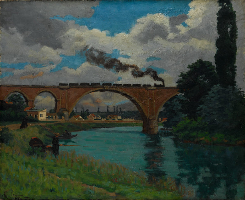 Puente ferroviario sobre el Marne en Joinville - Armand Guillaumin