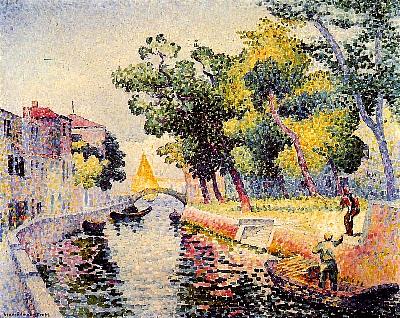 Pont San Trovaso, Venecia - Henri-Edmond Cross