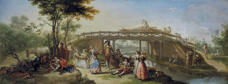 Puente sobre el canal de Madrid - Francisco Bayeu
