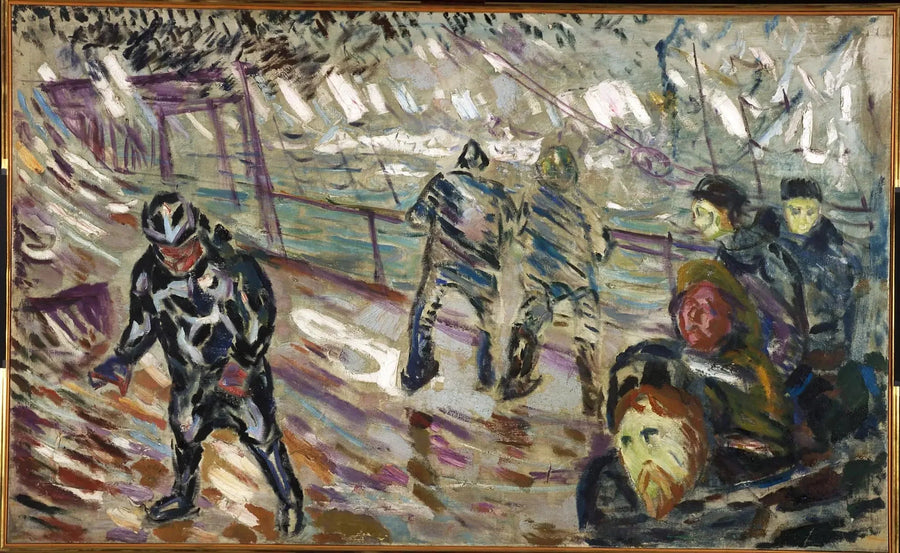 Pontón de barco en la tormenta - Edvard Munch