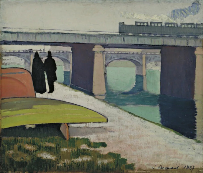 Puentes de hierro en Asnières - Émile Bernard