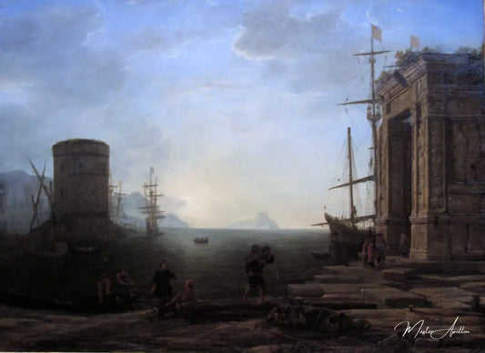 Port au lever du soleil - Claude Lorrain - Reproductions de tableaux et peintures haut de gamme