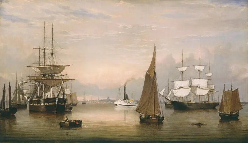 Puerto de Boston (1856) - Fitz Henry Lane