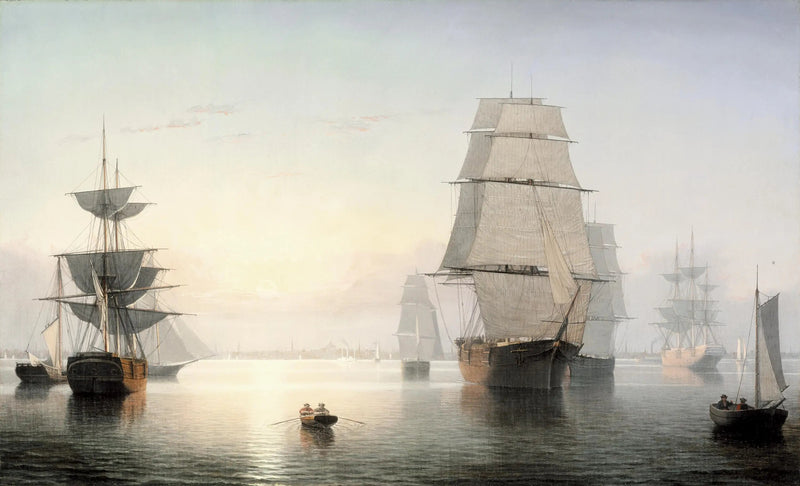 Puerto de Boston, atardecer - Fitz Henry Lane