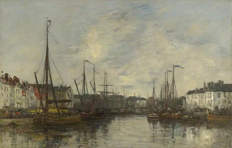Puerto de Bruselas - Eugène Boudin