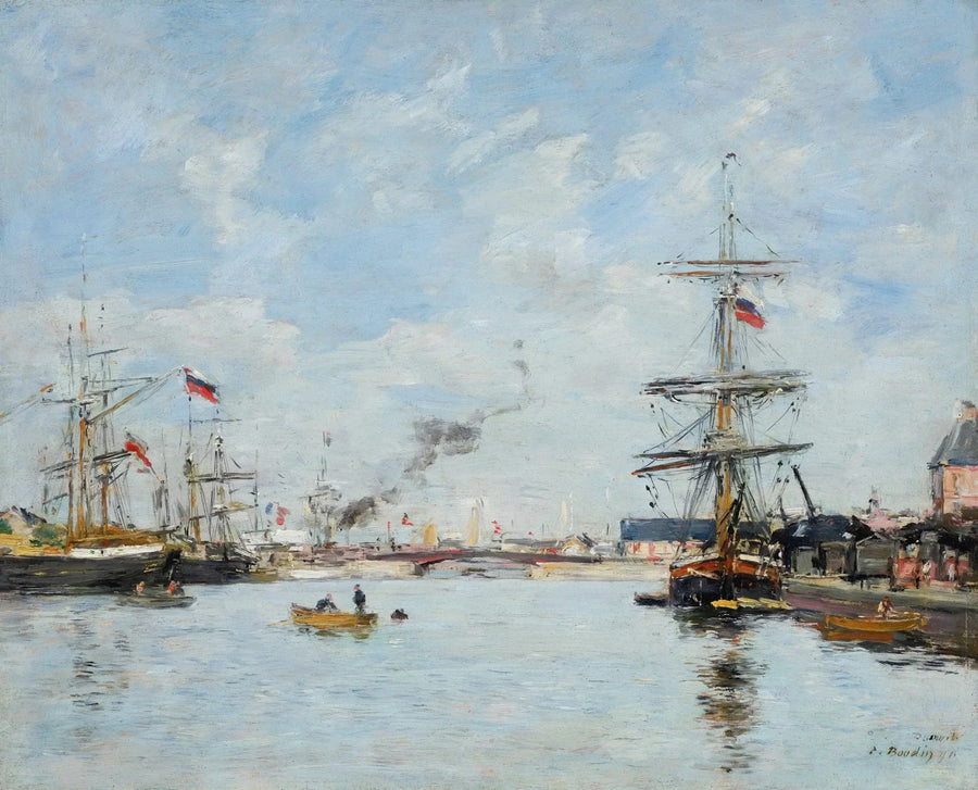 Puerto de Deauville, marea alta - Eugène Boudin