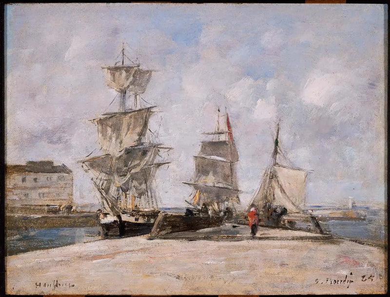 Puerto de Honfleur - Eugène Boudin