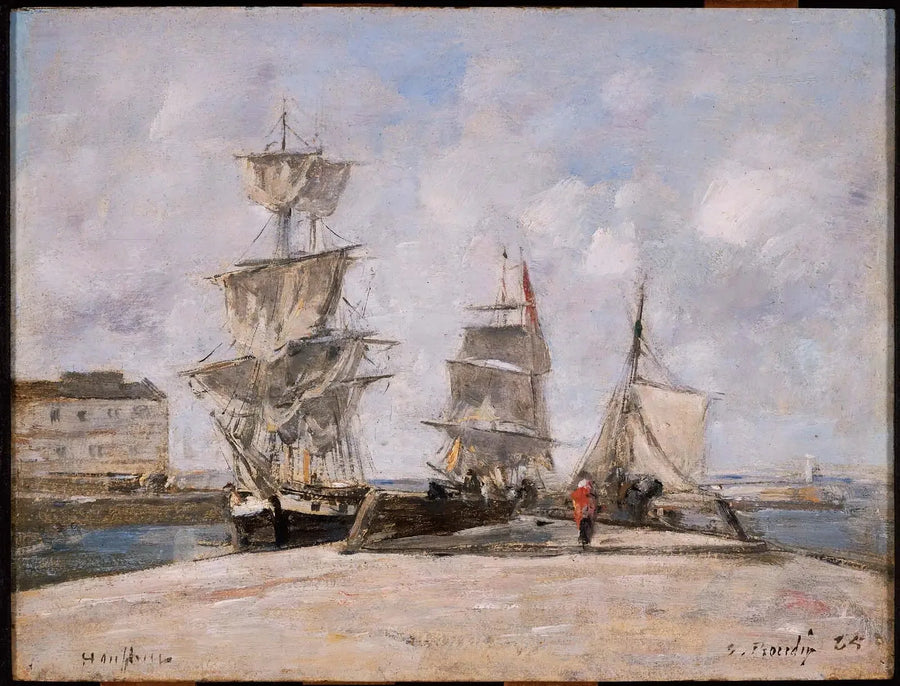 Puerto de Honfleur - Eugène Boudin
