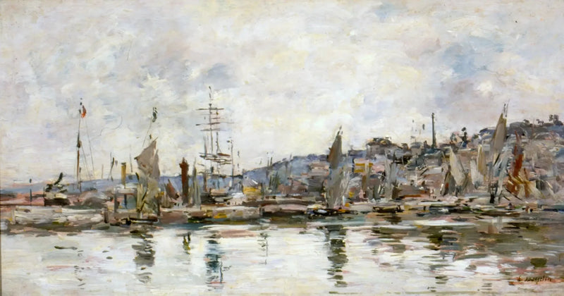 Puerto de Honfleur - Eugène Boudin