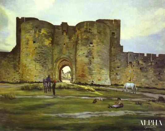 Port de la Reine à Aigues-Mortes - Frédéric Bazille - Reproductions de tableaux et peintures haut de gamme