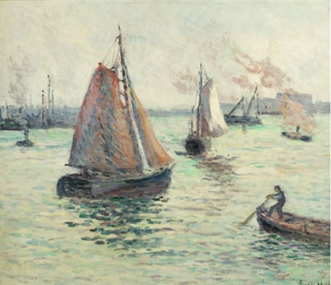 Puerto de Róterdam - Maximilien Luce