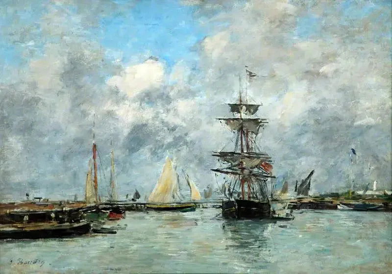 Puerto de Trouville - Eugène Boudin