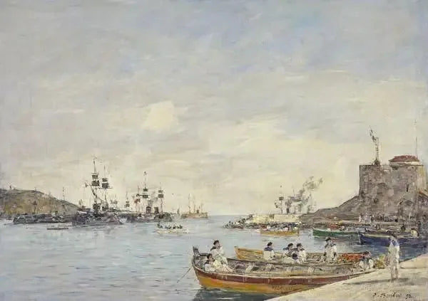 Puerto de Villefranche - Eugène Boudin