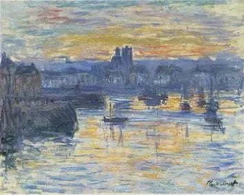 Puerto de Dieppe, tarde W706 - Claude Monet