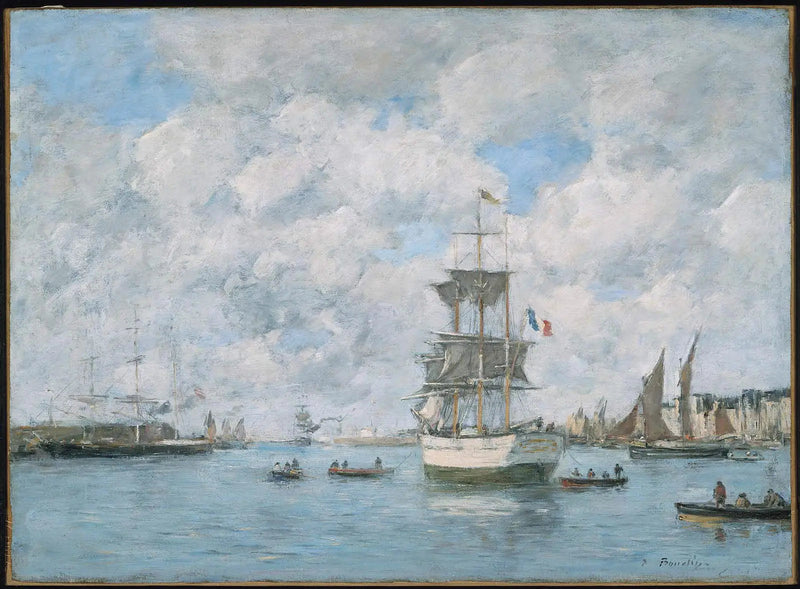 Puerto del Havre - Eugène Boudin