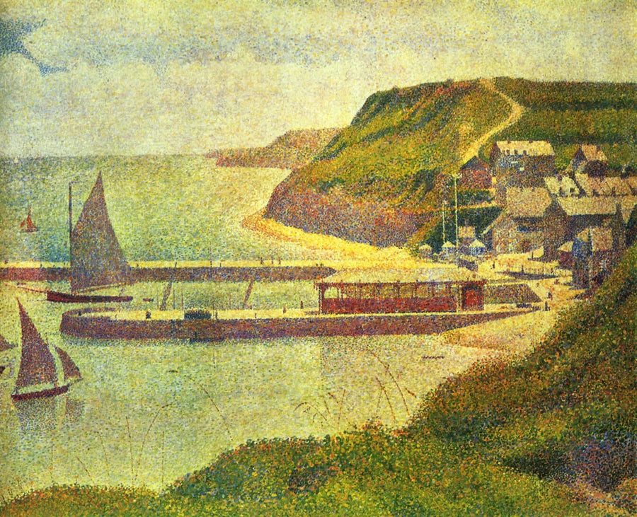 Puerto-en-Bessin, puerto de entrada, marea alta - Georges Seurat