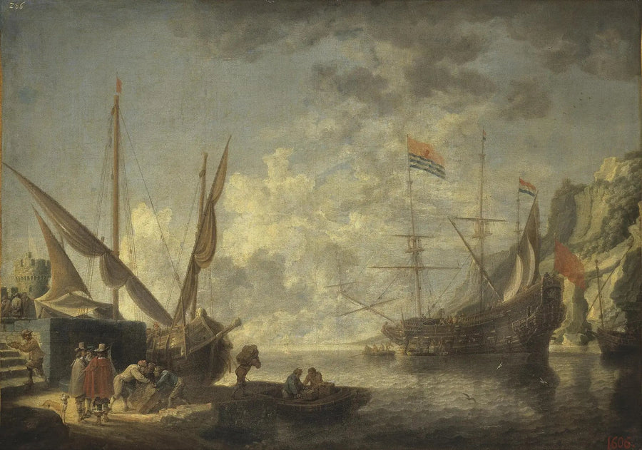 Puerto marítimo - David Teniers el Joven