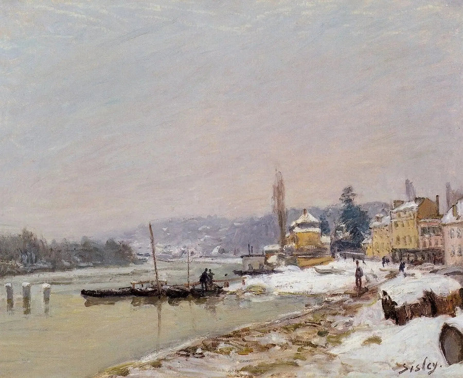Port-Marly bajo la nieve - Alfred Sisley