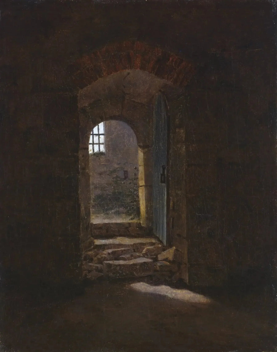 puerta de entrada a Meissen - Caspar David Friedrich