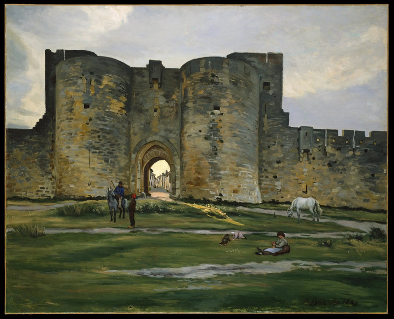 Puerta de la Reina en Aigues-Mortes - Frédéric Bazille
