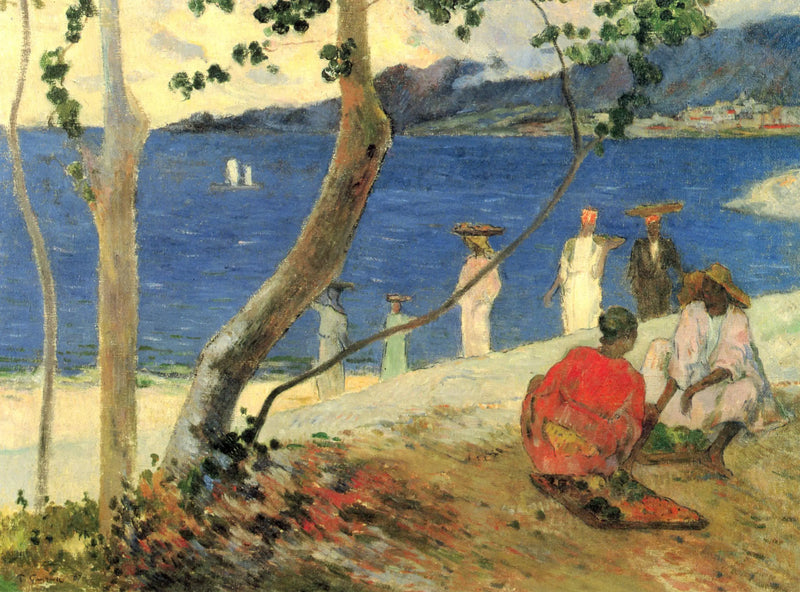 Portadoras de frutas con el asa Turín, o Costa II - Paul Gauguin