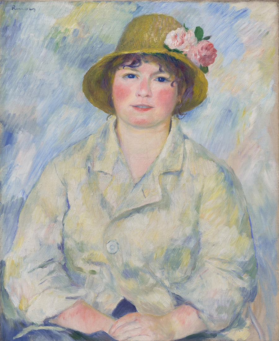 retrato de Madame Renoir - Pierre-Auguste Renoir