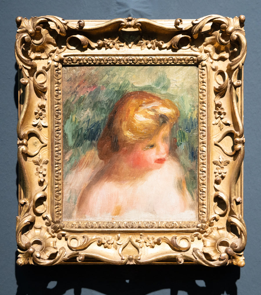 Retrato en busto de una joven - Pierre-Auguste Renoir