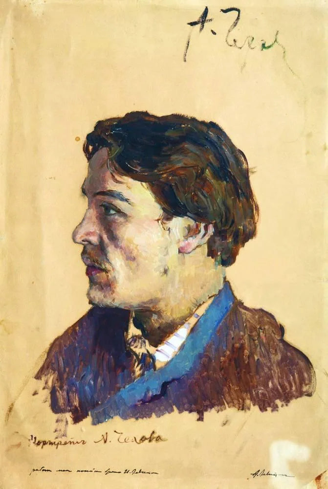 Retrato de A. P. Chéjov (Isaac Levitan) - 1885-1886 - Isaac Levitan