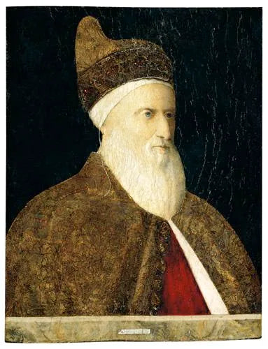 Retrato de Agostino Barbarigo (c. 1420-1501) - Gentile Bellini