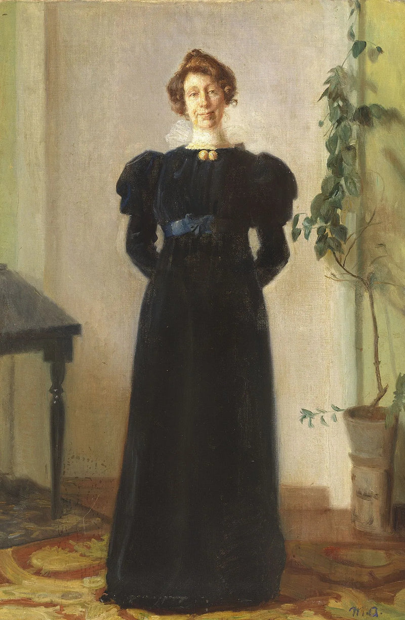 Retrato de Alba Schwartz. -Michael Peter Ancher