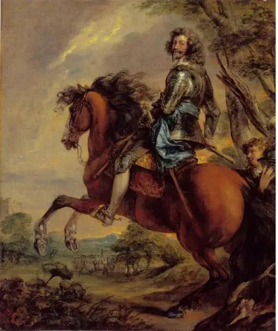 Retrato de Albert de Ligne, príncipe de Arenberg, a caballo - Thomas Gainsborough