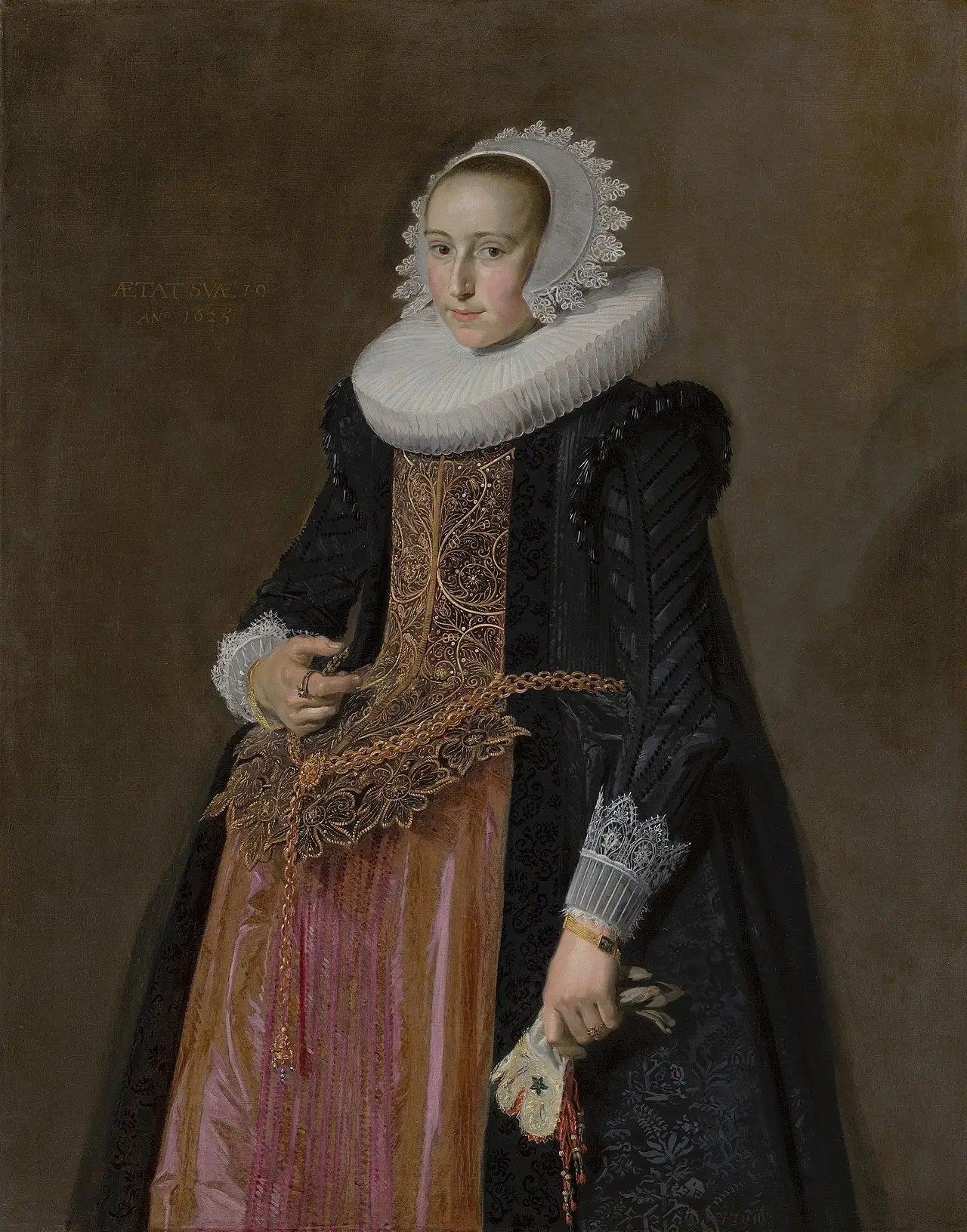 Portrait d'Aletta Hanemans (1606-1653) - Frans Hals image 1 tableau peint à l’huile sur toile