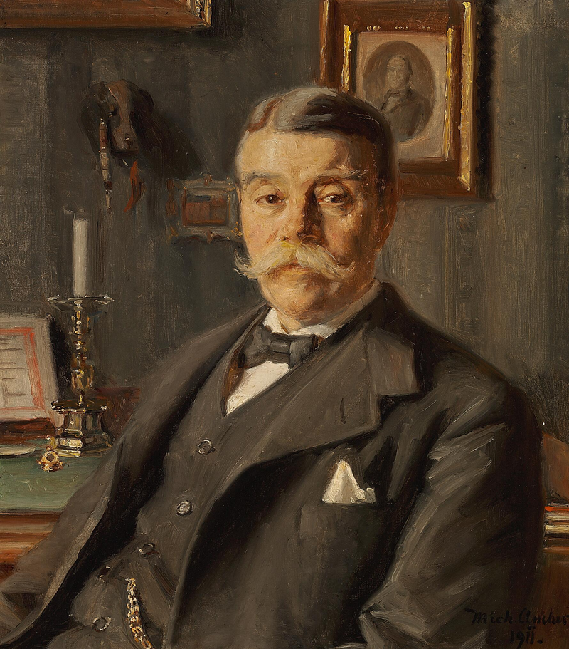 Retrato de Alexandre Bech. -Michael Peter Ancher
