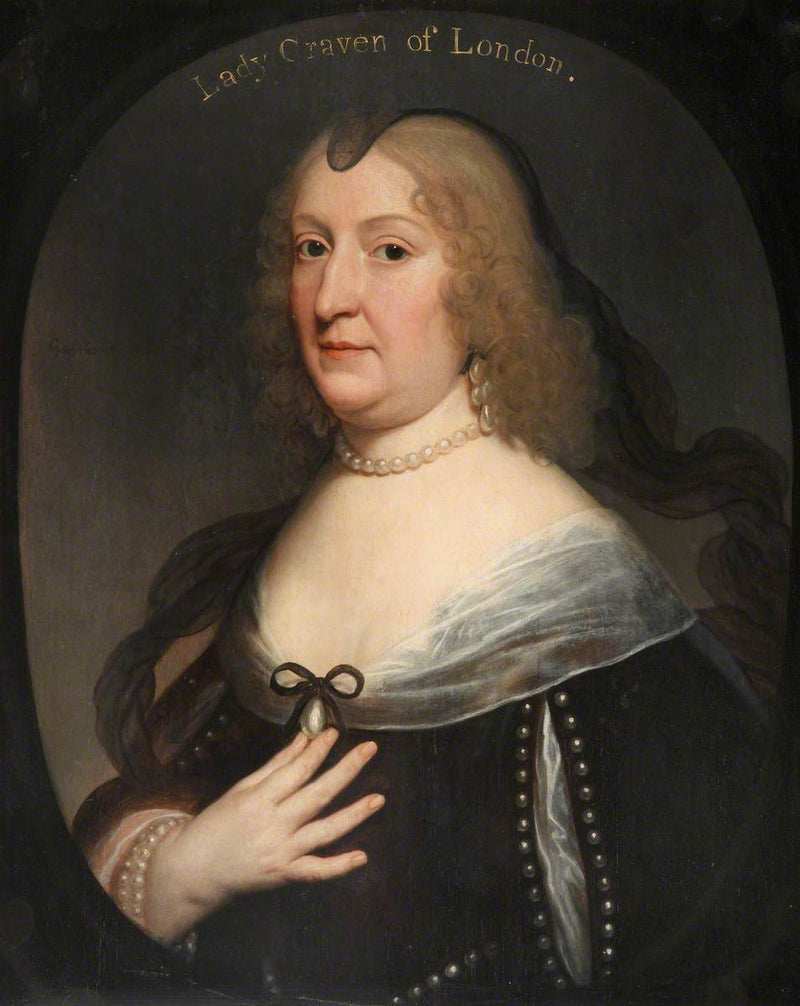 Retrato de Amalie Elisabeth von Hanau-Münzenberg (1602-1651) - Gerrit van Honthorst