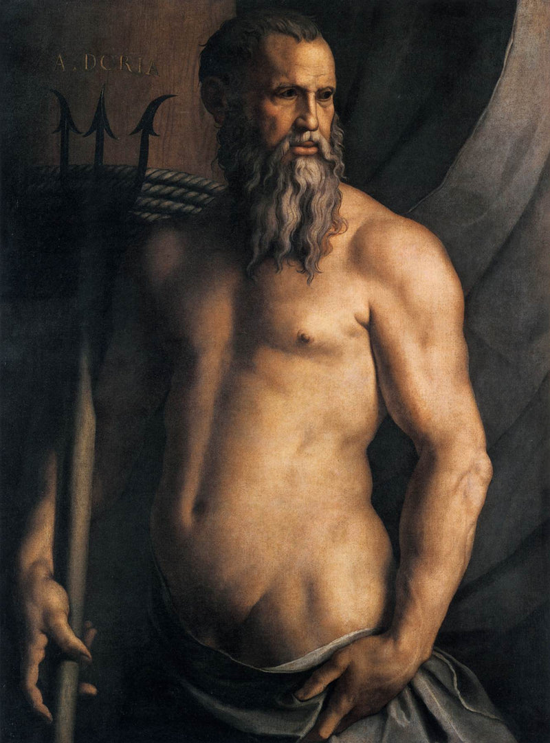 Retrato de Andrea Doria en Neptuno - Bronzino