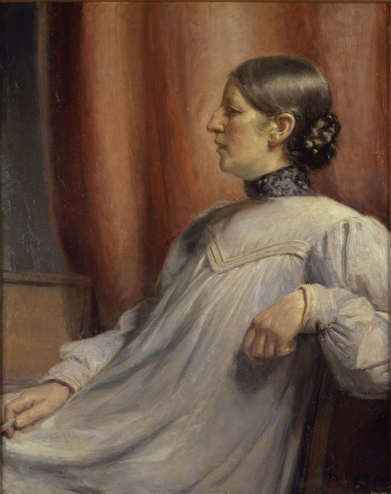 Retrato de Anna Ancher. 1912. - Michael Peter Ancher