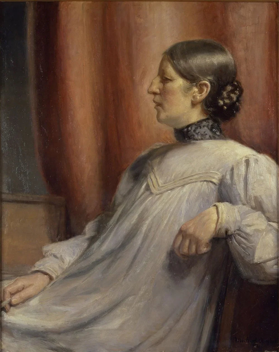 Retrato de Anna Ancher. 1912. - Michael Peter Ancher