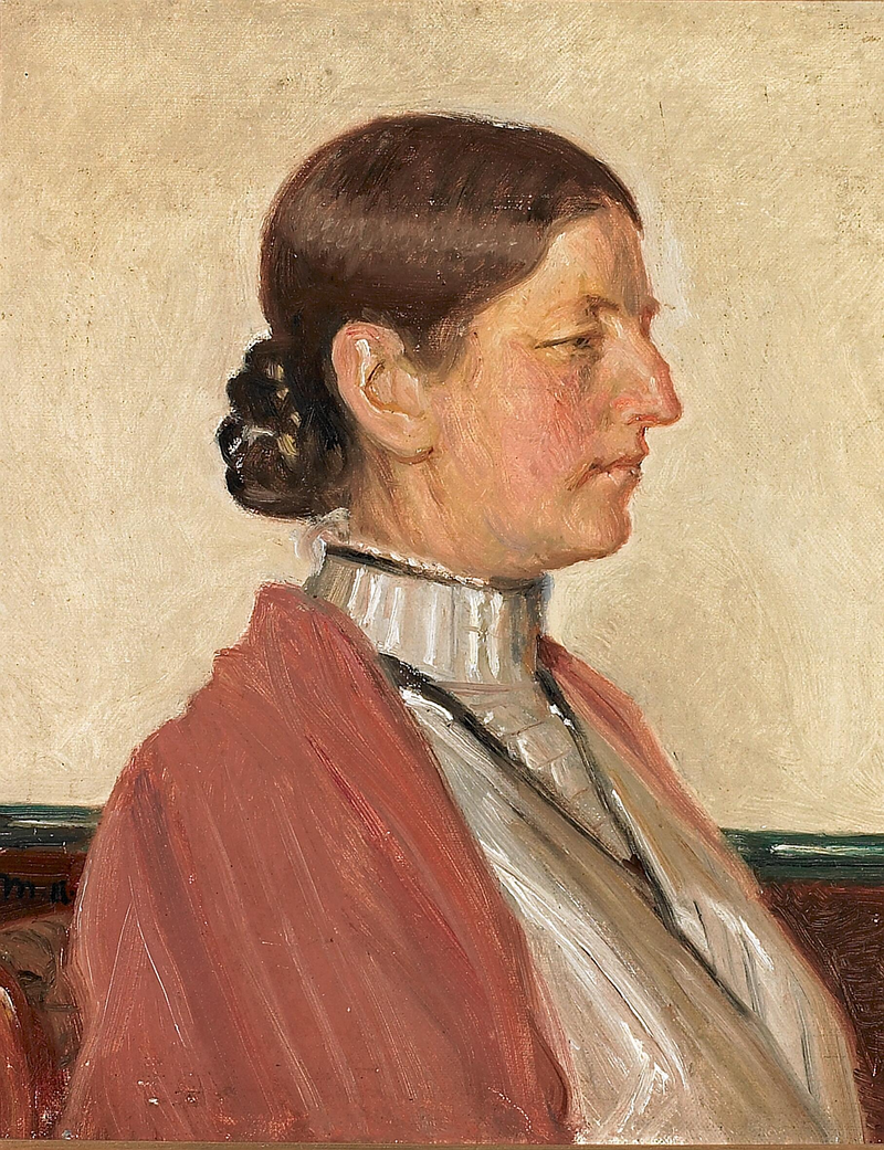 Retrato de Anna Ancher. -Michael Peter Ancher