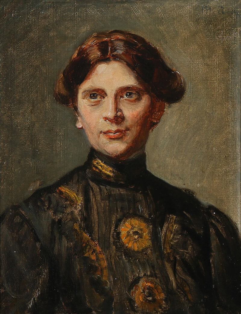Retrato de Anna Bitsch, de soltera Saxild. -Michael Peter Ancher