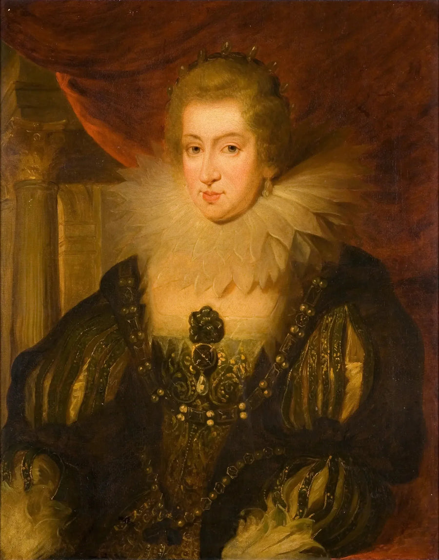 Retrato de Ana de Austria - Antoine van Dyck