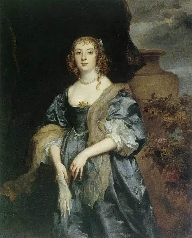 Retrato de Anne Carr, Lady Russell - Antoine van Dyck