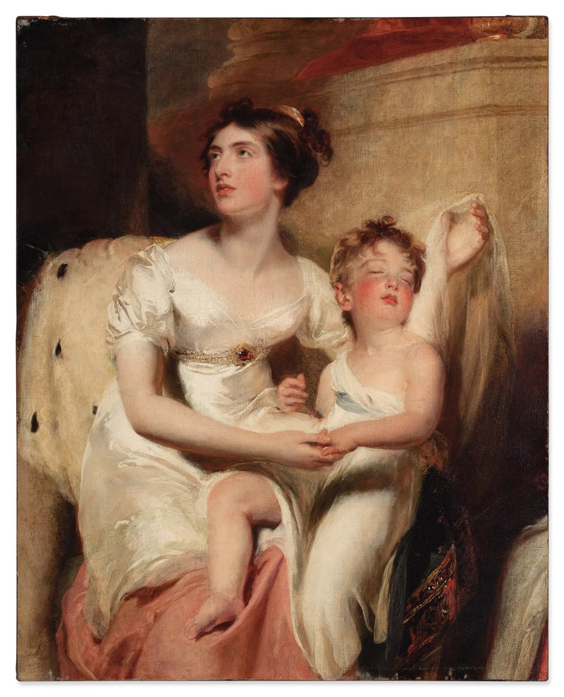 Retrato de Ana, condesa de Charlemont y de su hijo James - Thomas Lawrence