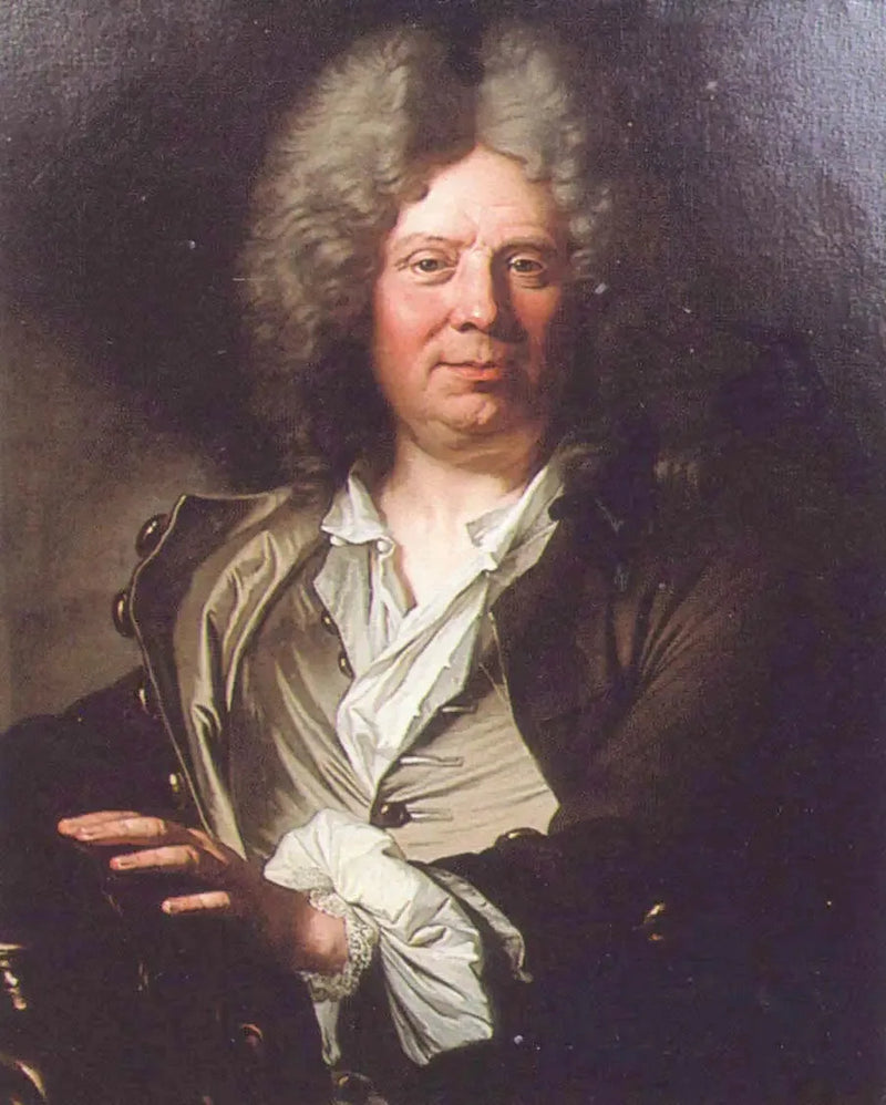 Retrato de Antoine Coysevox - Hyacinthe Rigaud