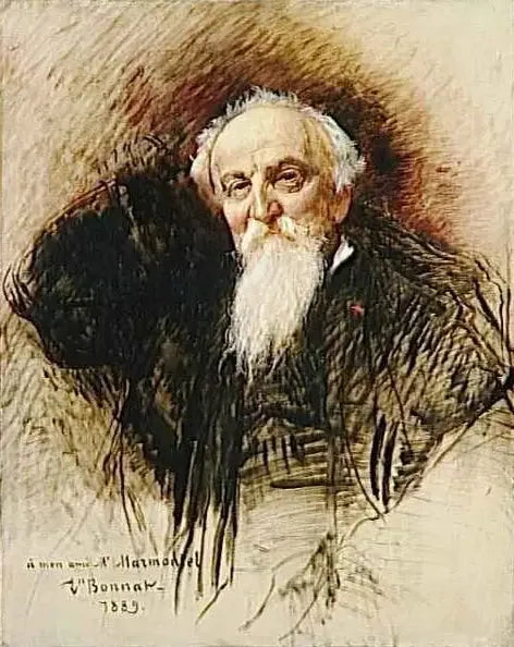 Retrato de Antoine François Marmontel (1816-1898), pianista, compositor y musicólogo francés - Léon Bonnat